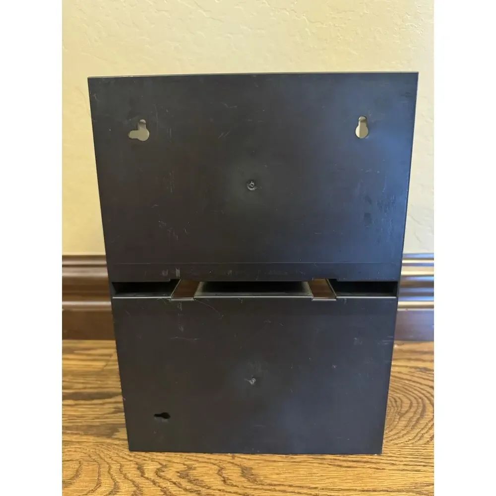 Case Logic 14 DVD Hard Plastic Storage Rack Wall Mount Holder Black